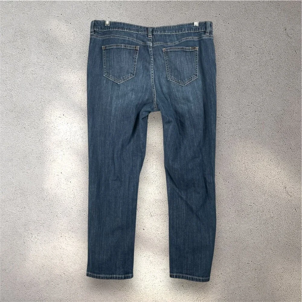 Jennifer Lopez Boyfriend Jeans Womens 14 Medium Wash Distressed Y2K Grunge Retro
